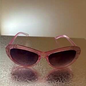 Elegant Pink Floral Sunglasses